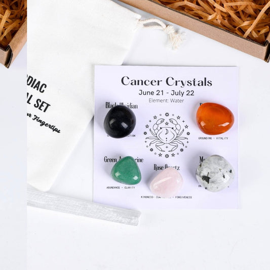 Cancer Healing Crystal-Zodiac Healing Set