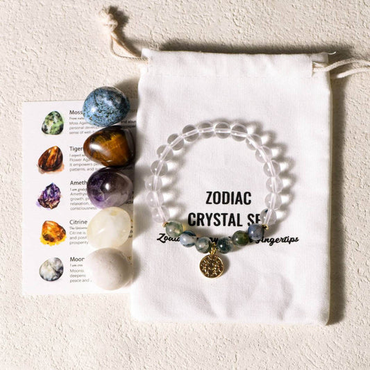 Gemini Healing Crystal Bracelet Set