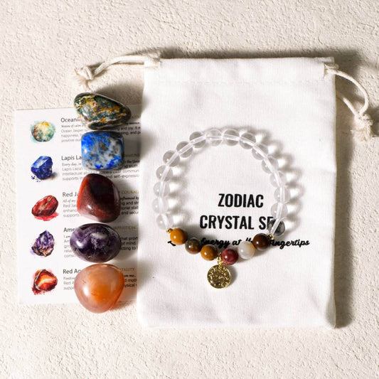 Pisces Healing Crystal Bracelet Set