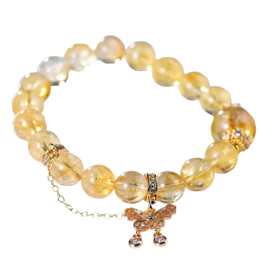 Fashion Butterfly Citrine Bracelet